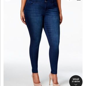 Celebrity Pink Dawson Mid Rise Super-Skinny Jeans-Plus Size 24